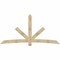 Ekena Millwork Alberta Rough Sawn Timber Gable Bracket, Douglas Fir, 108"W x 54"H x 2"D x 6"F, 12/12 Pitch GBW108X54X0206ALB00RDF - alternate 1